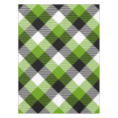 Eenvoudige Tartan Plaids Neon Green Tafelkleed (Voorkant)