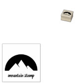 Eenvoudige Tatoeage Zon Berg Rubberstempel (Gestempeld)