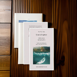 Eenvoudige Taupe Auteur Promotie Visitekaartje