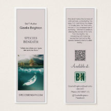 Eenvoudige Taupe Auteur promotiemateriaal Bladwijz