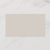 Eenvoudige Taupe Neutral Elegant Wedding Website Informatiekaartje (Achterkant)