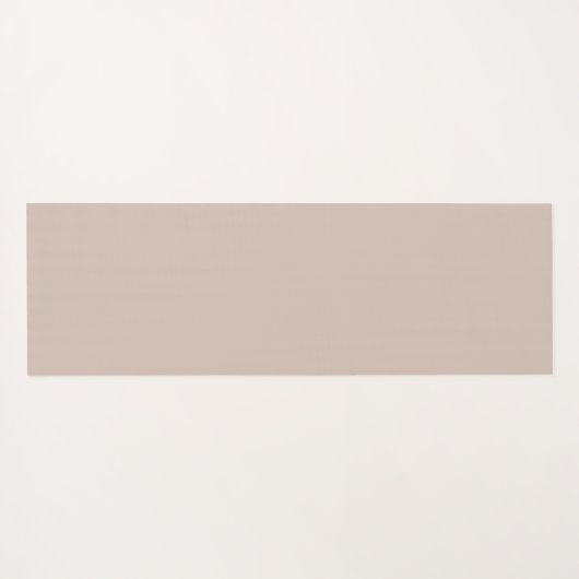 Eenvoudige Taupe neutrale minimalistische oefening Yogamat (Achterkant (horizontaal))