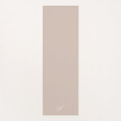 Eenvoudige Taupe neutrale minimalistische oefening Yogamat (Voorkant)
