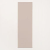 Eenvoudige Taupe neutrale minimalistische oefening Yogamat (Achterkant)