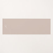 Eenvoudige Taupe neutrale minimalistische oefening Yogamat (Voorkant (horizontaal))