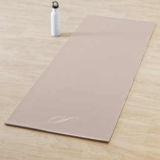 Eenvoudige Taupe neutrale minimalistische oefening Yogamat