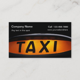 Eenvoudige Taxi Visitekaartjes