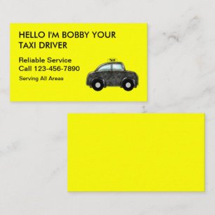 Eenvoudige Taxi Visitekaartjes