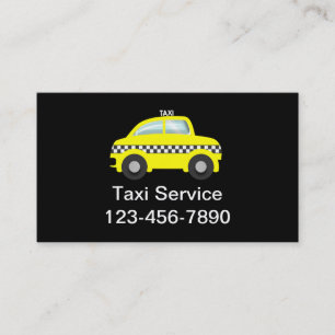 Eenvoudige Taxi Visitekaartjes