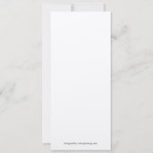 Eenvoudige Tea-Length Border Jewish Wedding Invita Kaart (Achterkant)