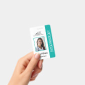 Eenvoudige Teal Verpleegkunde Badge (Handheld)