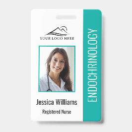 Eenvoudige Teal Verpleegkunde Badge