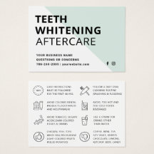 Eenvoudige teeth Whitening Aftercare Instructions