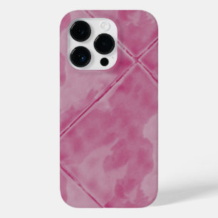 Eenvoudige Tegel Keramische Oppervlakte Roze Case-Mate iPhone 14 Pro Hoesje