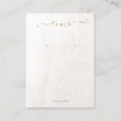 Eenvoudige tekenmarmer voor script oormervertoning visitekaartje (Voorkant)