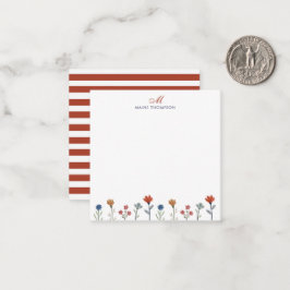 Eenvoudige tekenreeksmogramstrips voor kleurrijke  notitiekaartje