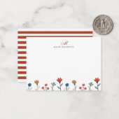 Eenvoudige tekenreeksmogramstrips voor kleurrijke  notitiekaartje (Voorkant / Achterkant in situ)