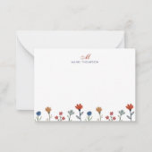 Eenvoudige tekenreeksmogramstrips voor kleurrijke  notitiekaartje (Voorkant)