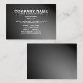 Eenvoudige tekst 06 - Spotlit - Grijs Visitekaartje (Voorkant / Achterkant)