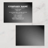 Eenvoudige tekst 06 - Spotlit - Grijs Visitekaartje (Voorkant / Achterkant)