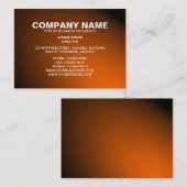 Eenvoudige tekst 06 - Spotlit - Oranje Visitekaartje (Voorkant / Achterkant)