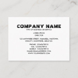 Eenvoudige tekst 06 - Wit Visitekaartje