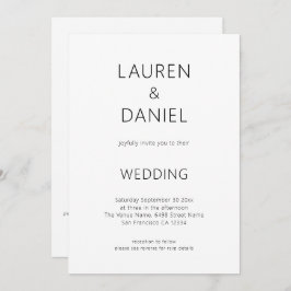 Eenvoudige tekst Alleen QR-code zwart en wit bruil Kaart