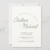 Eenvoudige tekst bruiloft uitnodiging (Voorkant)