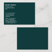 Eenvoudige tekst - Donkergroen 003333 Visitekaartje (Voorkant / Achterkant)