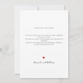 Eenvoudige tekst en foto bruiloft save the date (Achterkant)