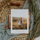 Eenvoudige tekst en foto van Elegant Terracotta |  Save The Date