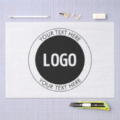 Eenvoudige tekst en uw Logo of Afbeelding Tissuepapier (Craft)