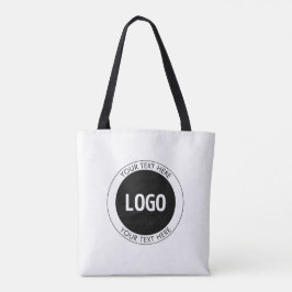Eenvoudige  tekst en uw Logo of Afbeelding Tote Bag