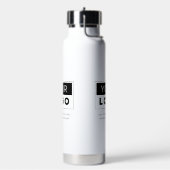 Eenvoudige tekst en website van de bedrijfs van de waterfles (Links)