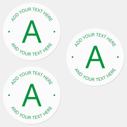 Eenvoudige tekst | Groen en wit Labels (Groep)