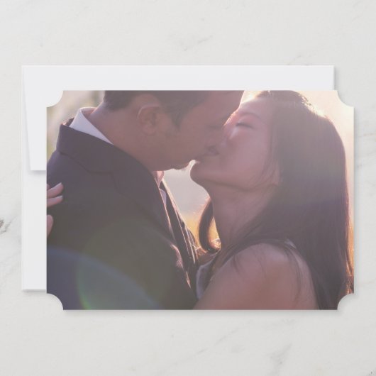 Eenvoudige tekst | Moderne foto slaat de datum op Save The Date (Achterkant)