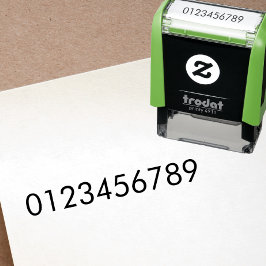 Eenvoudige tekst op één regel, aangepast  zelfinktende stempel