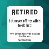 Eenvoudige Tekst pensioenkaars stickers