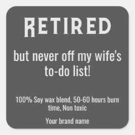 Eenvoudige Tekst pensioenkaars stickers