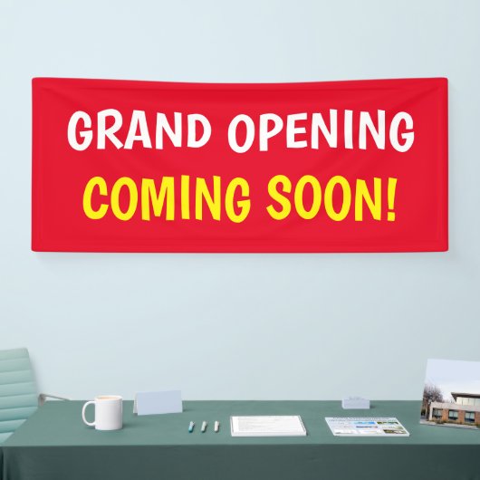 Eenvoudige tekst spandoek (Beurs)