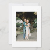 Eenvoudige tekst sparen de datumuitnodiging kaart (Achterkant)