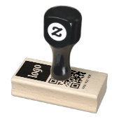Eenvoudige tekst van de QR-code Rubberstempel (Stempel)
