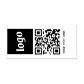 Eenvoudige tekst van de QR-code Rubberstempel (Afrduk)