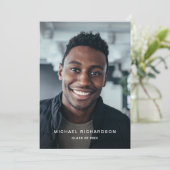 Eenvoudige tekst | Verticale tweefasefotograaf Kaart (Staand voorkant)