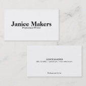 Eenvoudige tekst visitekaartje (Voorkant / Achterkant)