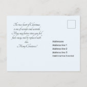 Eenvoudige tekst voor Kerstmis met Pickleball op m Briefkaart (Achterkant)