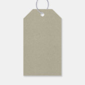 EENVOUDIGE TEKST VOOR TYPOGRAFIE VAN WITTE WIT CADEAULABEL (Achterkant)