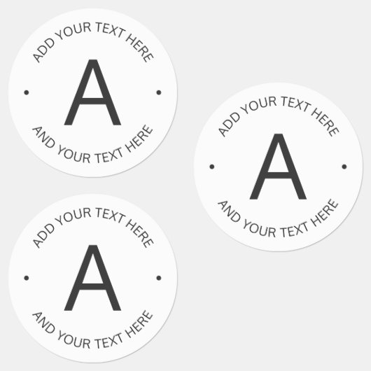 Eenvoudige  tekst | Wit en grijs Labels (Groep)