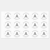 Eenvoudige  tekst | Wit en grijs Labels (Vel)