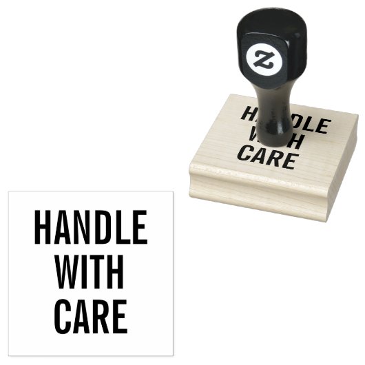 Eenvoudige tekstgreep met rubberstempel voor zorg (Gestempeld)